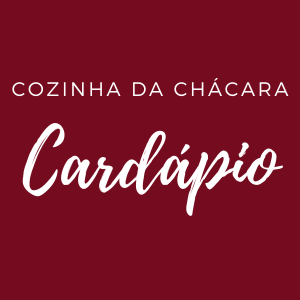 cardapio da cozinha da chácara