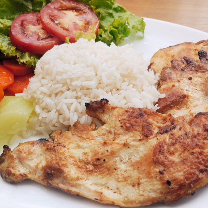 Filé de frango cozinha da chácara